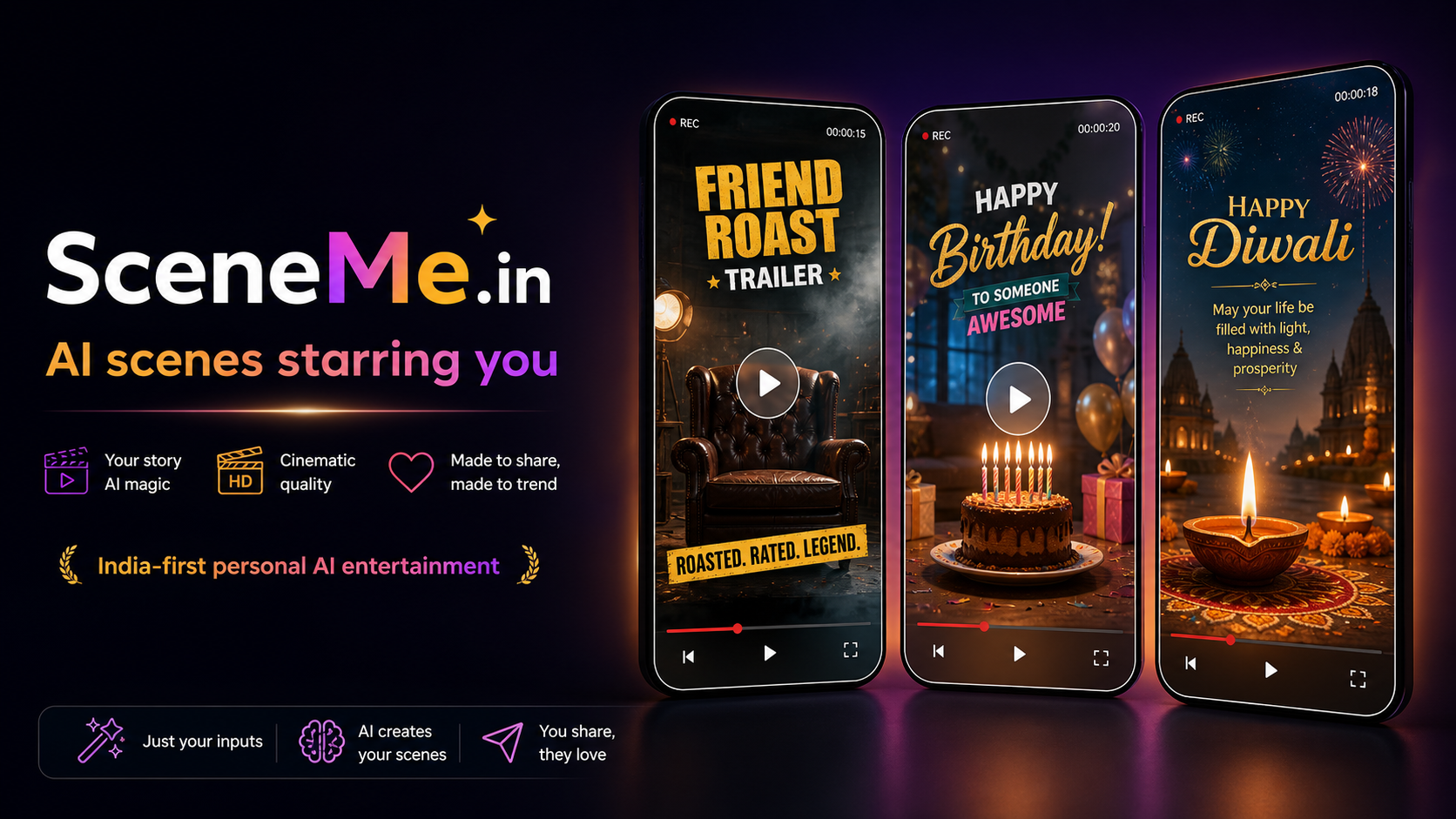 SceneMe AI video scene preview